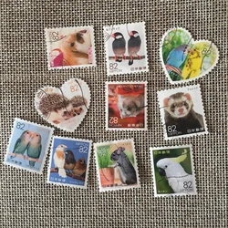 10Pcs/Set 2016 Japan Post Stamps Pet III  Marked Postage Stamps for Collecting