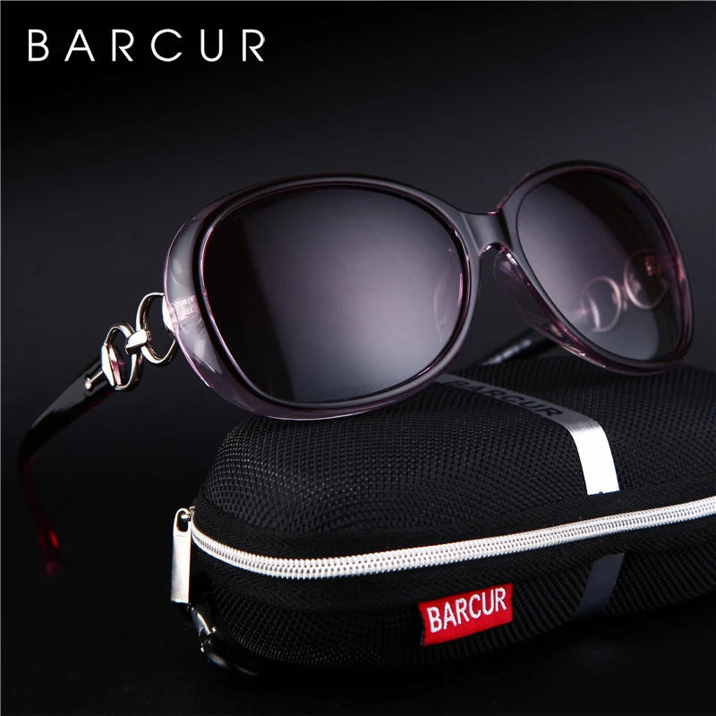 

BARCUR Polarized Vintage Women Sunglasses Round Gradient Sun glasses Women UV400 gafas oculos de sol masculino