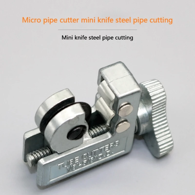 Mini Tube Cutter 1/8 to 5/8In Pipe Scissor Soft Metal Pipe Cutter Tubing Slice Cutter Shear Heavy Duty Cut Plumbing Tool