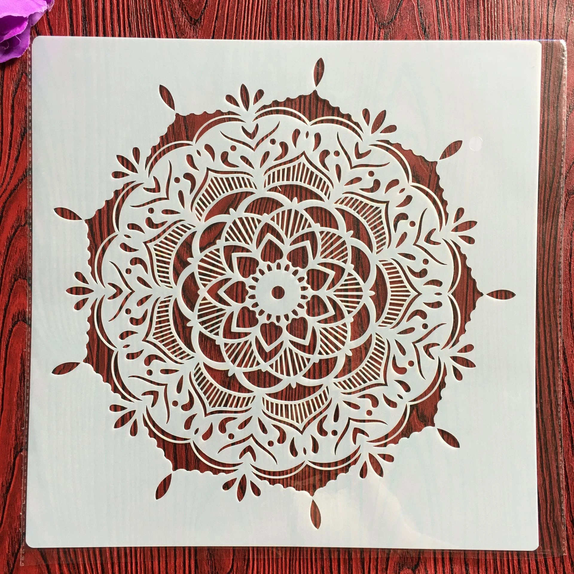 

Новинка, 30*30 см, «сделай сам», форма для рисования мандалы, трафареты, штампованная фотоальбом, Тисненая Бумага, карточка на дереве, ткани, стены, пола