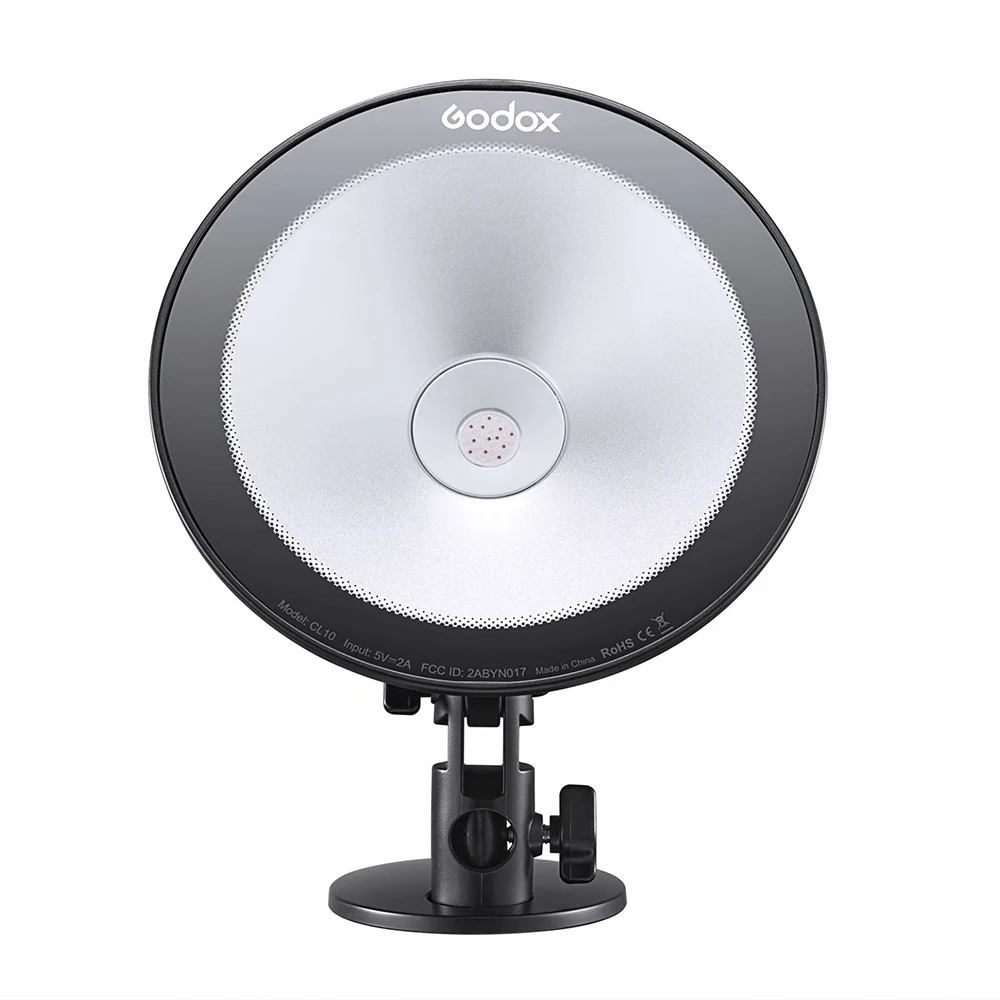 Godox CL10 RGB LED Webcasting Ambient Light 10W Multi-color Lamp Fill Lighting for Studio Makeup Live Video Photography