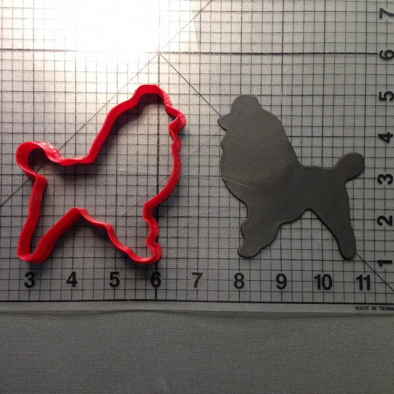 G2 Animal Poodle German Shepard Weiner Scottie Setter Terrier Pink Dog Shape Silhouette Cookie Cutters Birthday Cake