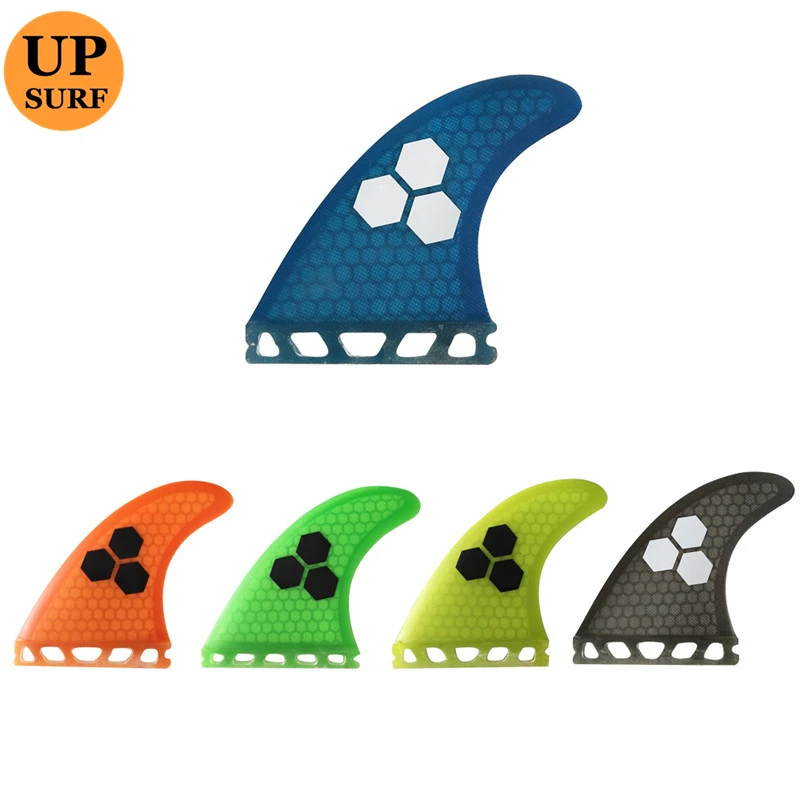 Upsurf Single Tabs M Surfing Fins Fiberglass Honeycomb Pure Color with logo Fins Customized Fins Surfboard Single Tabs Fins