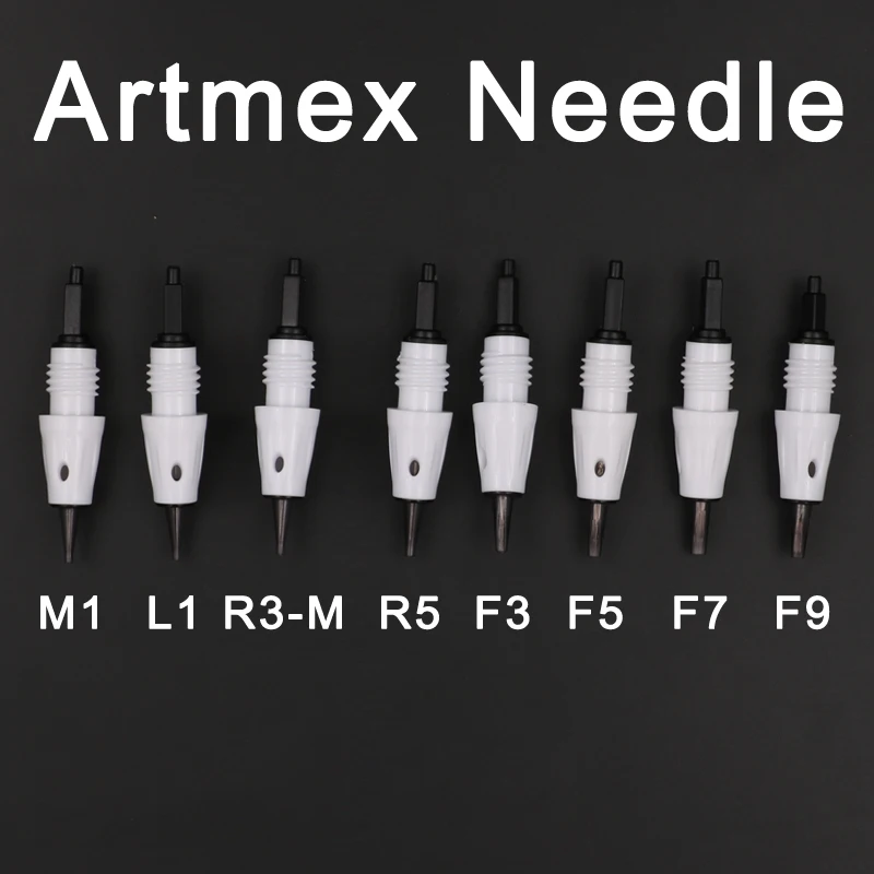 Screw 50pcs ARTMEX-V series V3 V6 V8 V9 Artmex Needles For PMU Tattoo Tip Permanent Makeup Tools Electric Pen Eyebrows Eyeliner