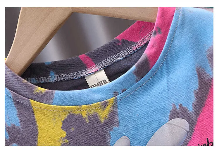 0-9Years Summer Casual Kids Clothes 2 Piece Set Clothing Cool Boy T-shirt + Shorts Clothing Boys Tracksuit Children Baby Clothes