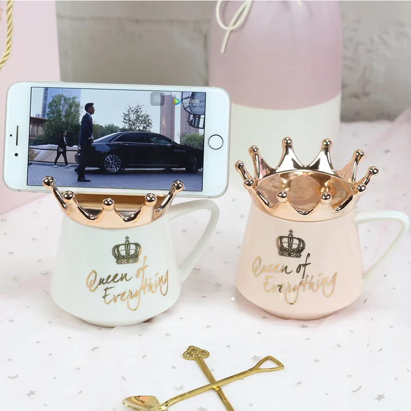 Crown Theme Milk / Coffee Mugs Cartoon MultiColor Mugs tea Cup Kitchen Tool Gift X-Mas Gift W3206