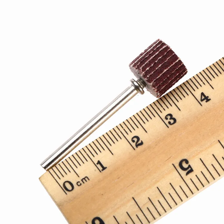 10 Buah 240-Grit 10X10X3Mm Pengamplasan Flap Disc Grinding Flap Wheels Brush Sand + Mandrel untuk Dremel Rotary Tool Dremel Accessories
