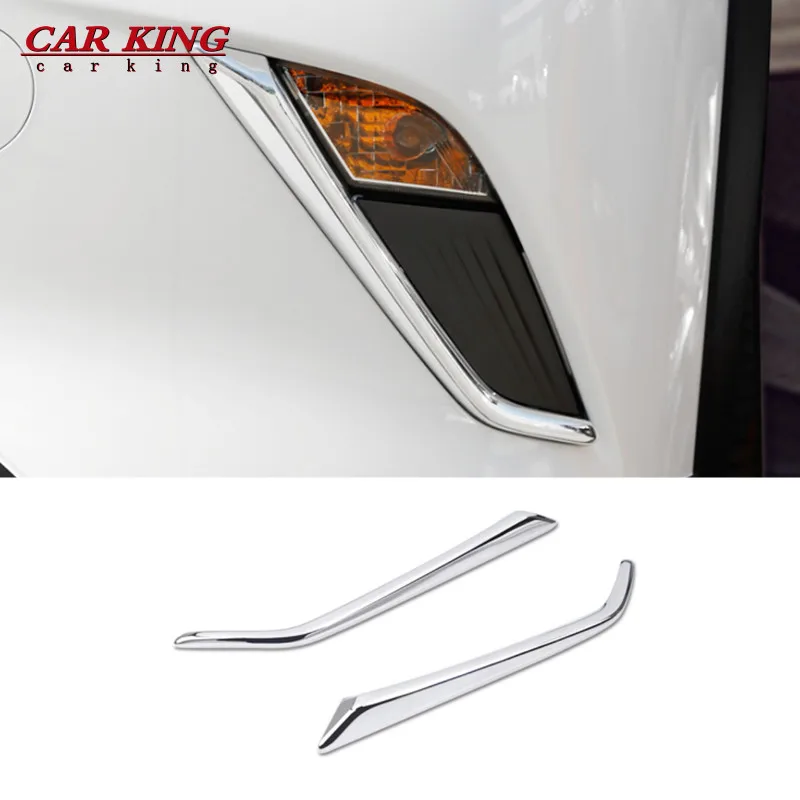 

For Mazda CX-3 CX3 2016-2017 2018 ABS Chrome Front Fog Light Foglight Lamp Eyelid Eyebrow Cover Trim Car Styling Accessories