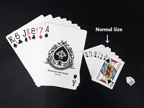 Shrinking Cards(Stage Size) Magic Tricks Satge Close Up Magia Playing Cards Magie Mentalism Illusion Gimmick Props Accessaies