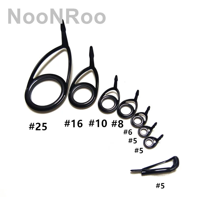 NooNRoo الغزل الصيد رود دليل عدة الفولاذ المقاوم للصدأ دليل لتقوم بها بنفسك 7.7g 8 قطعة/المجموعة