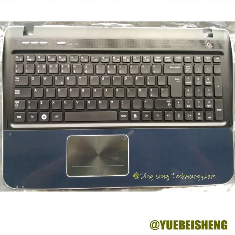 YUEBEISHENG                  New/Org For SAMSUNG SF510 SF511 palmrest Italy keyboard upper cover touchpad BA75-02724E