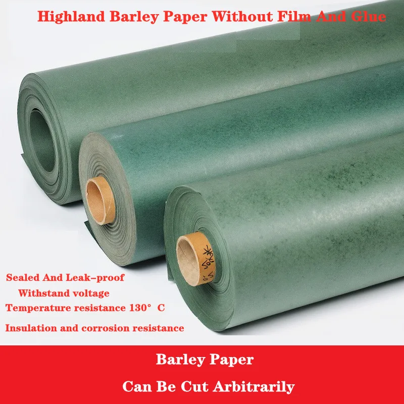 0.5mx1m Highland Barley Paper, No Film No Glue, Insulation Gasket, lithium Battery Green Shell Paper High Temperature Resistance