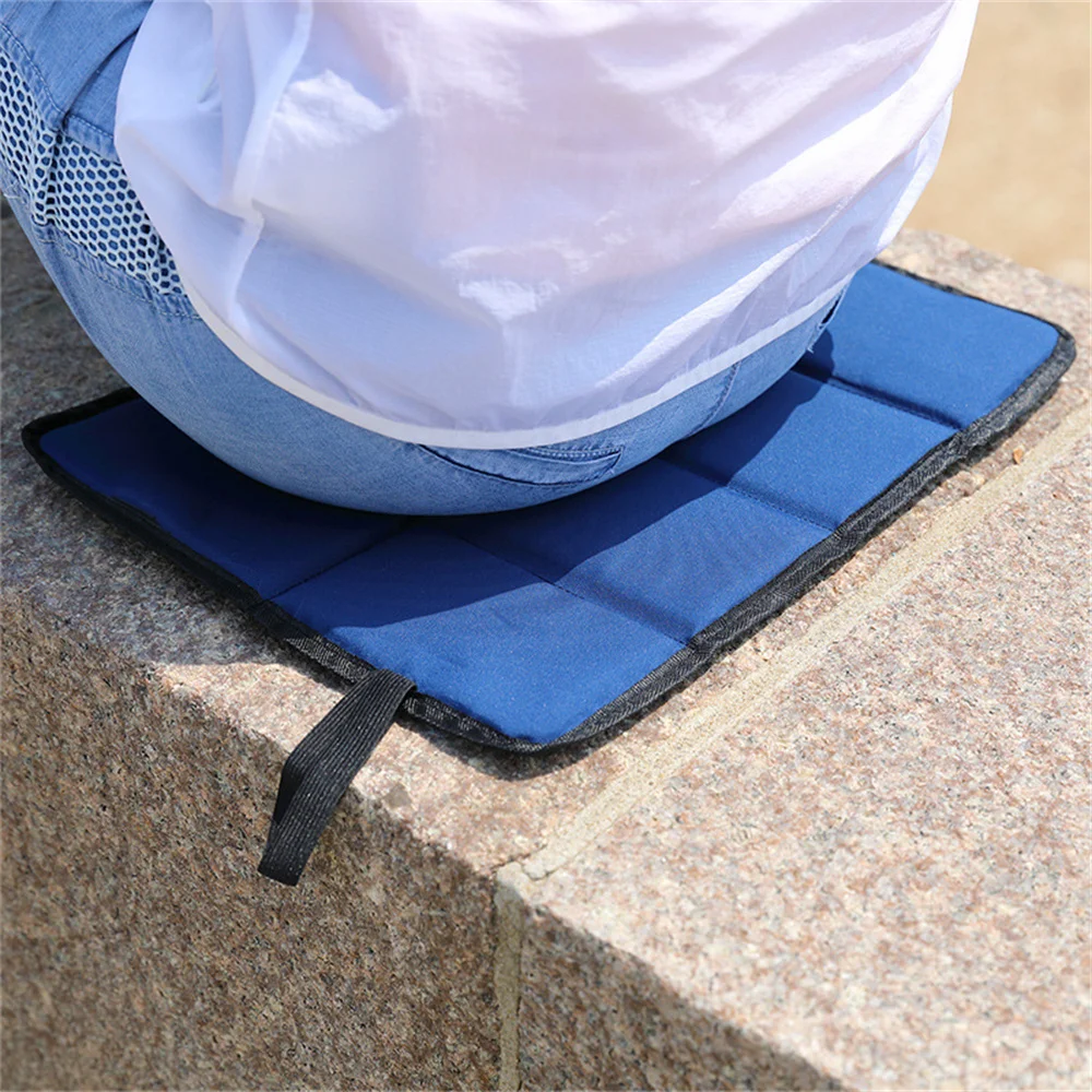 Waterproof Oxford Cloth Portable Folding Camping Mat Foam Sitting Pad Beach Mat Prevent Dirty Hiking Small Picnic Seat Outdoor