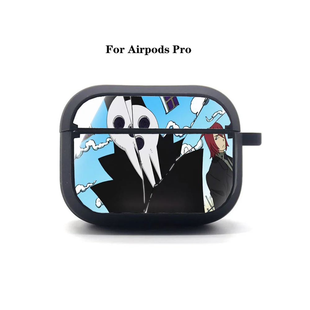 

Чехол для наушников AirPods Pro, чехол для наушников с рисунком аниме Soul Eater AirPods Pro, мягкий силиконовый защитный чехол для наушников Apple с Bluetooth