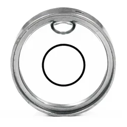 범용 원형 투명 미니 스피릿 레벨 버블 수평 비드, 양면 관측 불세아이 스타일 18mm x 6.5mm