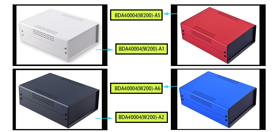 Eisen-Projektbox-Gehäuse für Elektronik DIY Verbindungsbox Instrumentengehäuse Maßgefertigtes Desktop-Gehäuse 200*150*70mm Schwarze Box – Detail 1