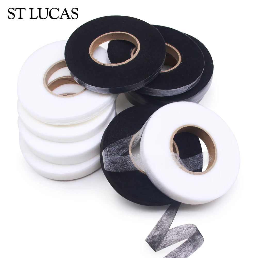 Picture 5: 70yds/roll Double-sided Non-woven Interlining Adhesive Tape Iron On hem tape for pants shortening DIY clothing alterations