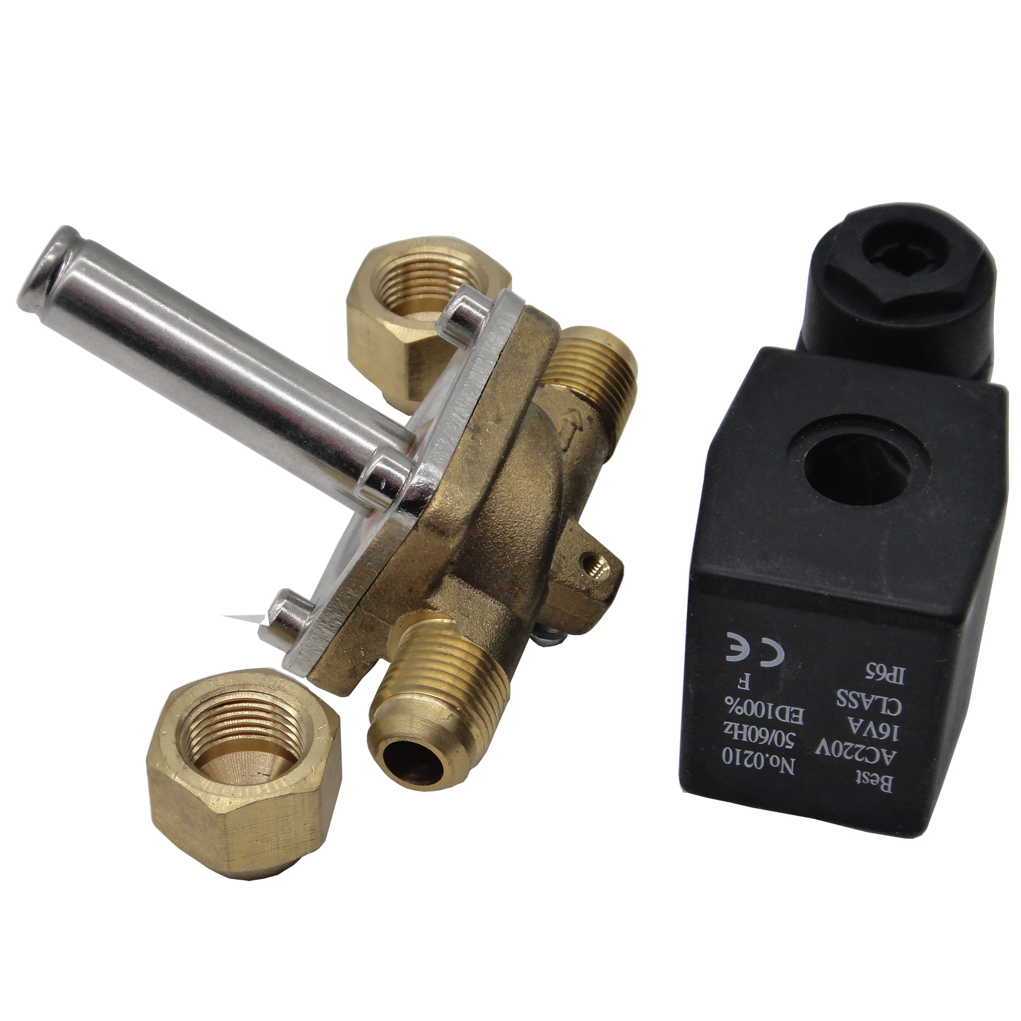 

Bi-flow 1.8m3/h KV Normal Close solenoid valves optimize pipelines design of freezers which is defrosted by hot gas