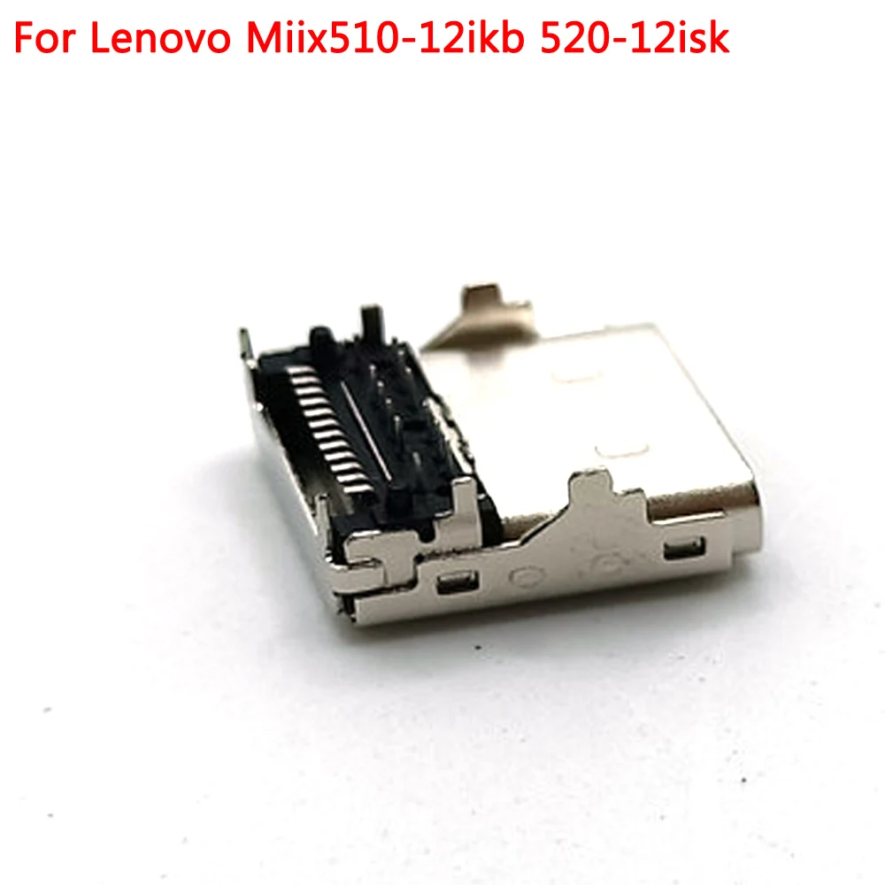 Conector de enchufe trasero hembra, puerto de carga incorporado, interfaz tipo c, para Lenovo Miix510-12ikb 520-12isk, 2-20 Uds.