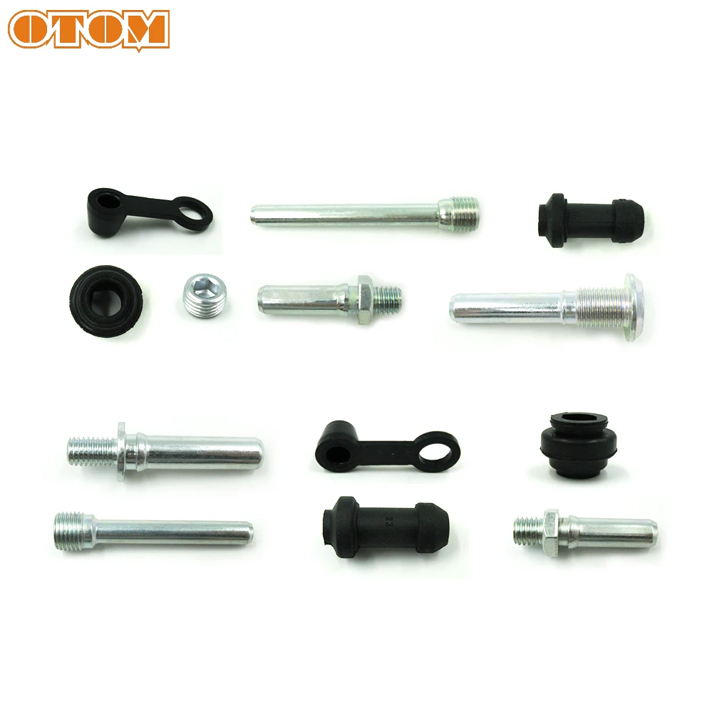 OTOM Motorcycle Brake Caliper Repair Parts With Nissin Caliper Guide Pin Spring Insulation Pads For HONDA CR125 CRF150 CRF250 CR