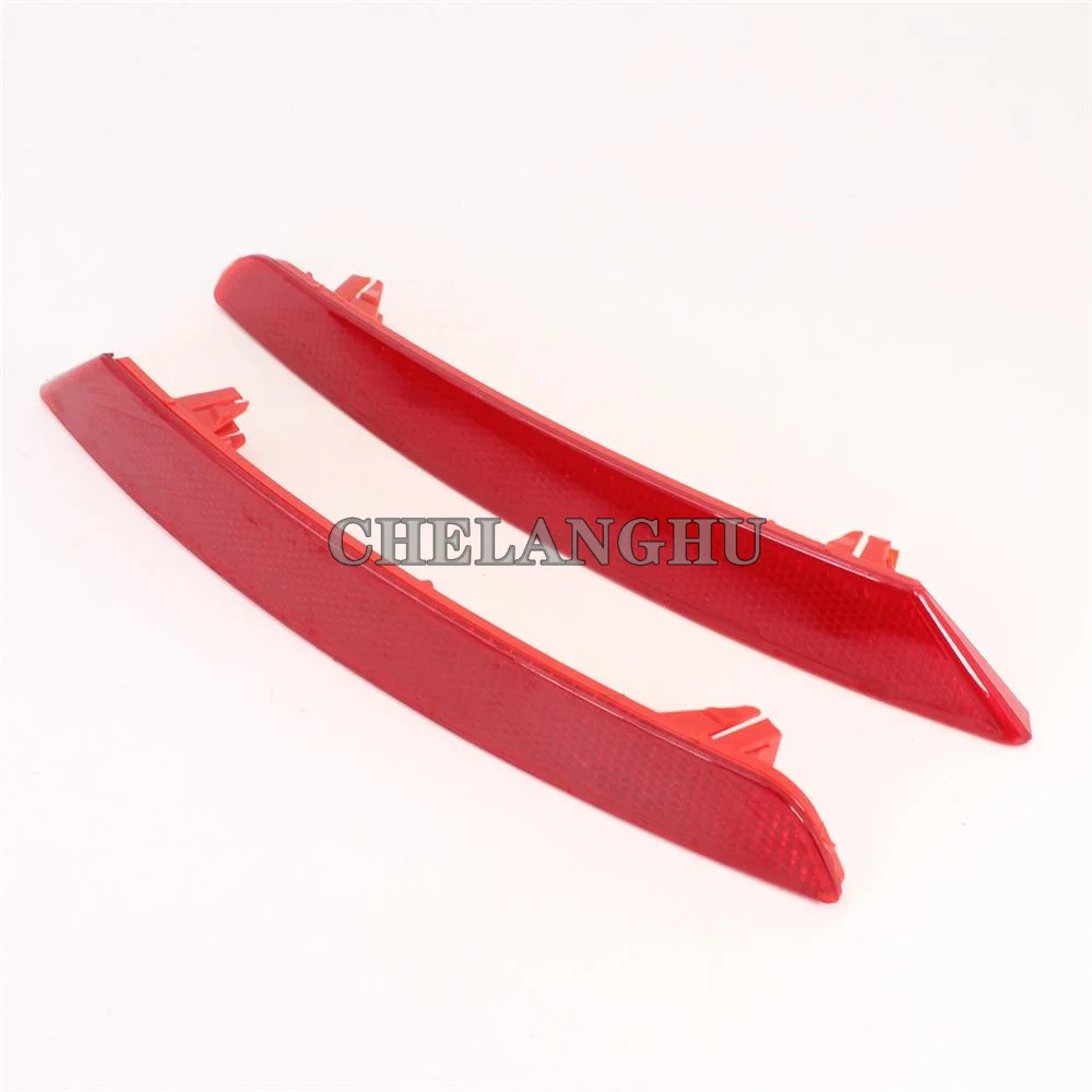 2pcs For Seat Ibiza 4 Door 2013 2014 2015 2016 2017 Car-styling Red Rear Bumper Reflector Tail Light Bars Brake Parking Warning