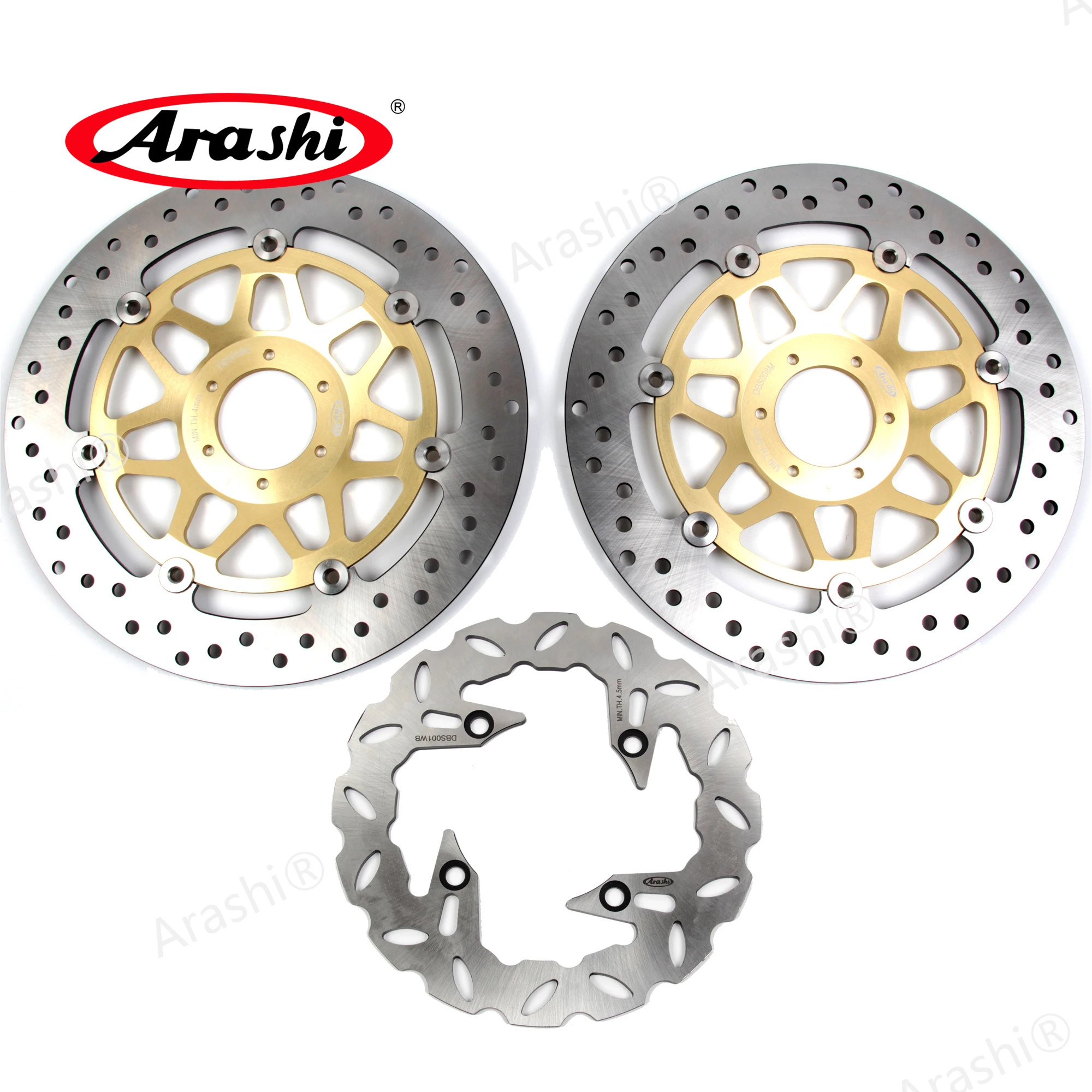 

Arashi 1 Set For HONDA CB 400 VTEC 1999 - 2015 CNC Front Brake Disks Rear Brake Disc Rotor CB400 2000 2001 2002 2003 2004 2005