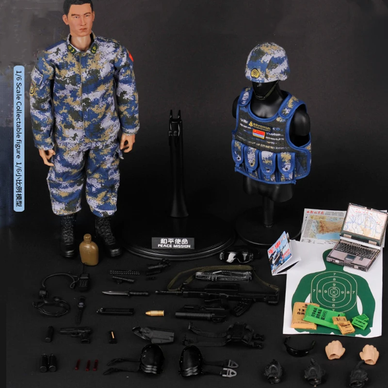 

1/6 Scale CAPF The Chinese Armed Police Force Marines Soldier Action Figure Doll Collectible Decoration Kids Gifts