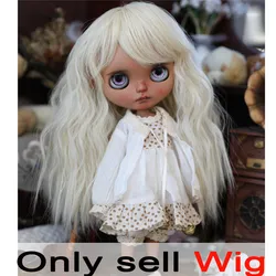 9-10 inch Blyth Wig  Light Blonde Curly Hair 613023