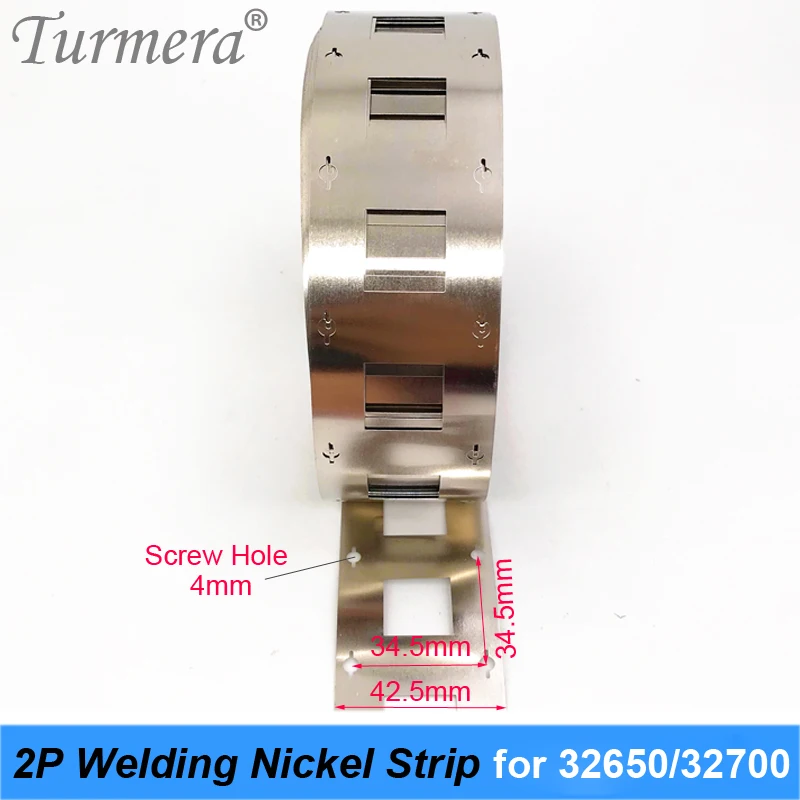 32650 32700 2P Nickel spawalniczy 0,15 mm * 42 mm do akumulatora Lifepo4 Pasek niklowy z otworem na śrubę Zastosowanie akumulatora 32650 32700