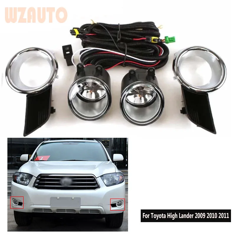 

Front Bumper Fog Lamp Assy Fog Light Assembly Harness Set Switch For Toyota High Lander 2008 2009 2010 2011