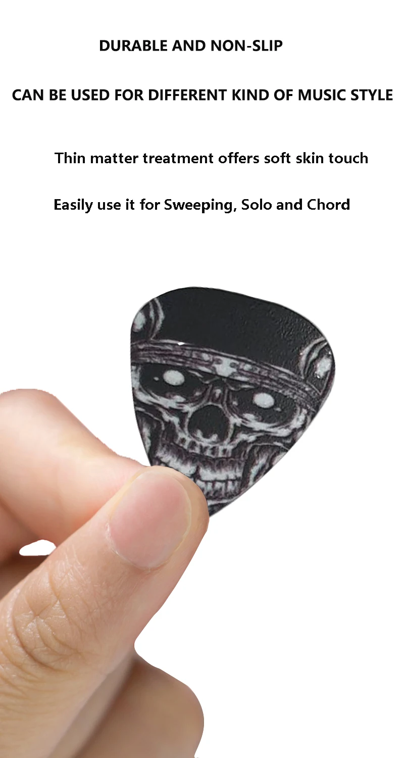 50 Pieces ABS Electric Guitar Picks  Acoustic Music Pick Mediator Thickness 0.46 /0.71/0.96MM