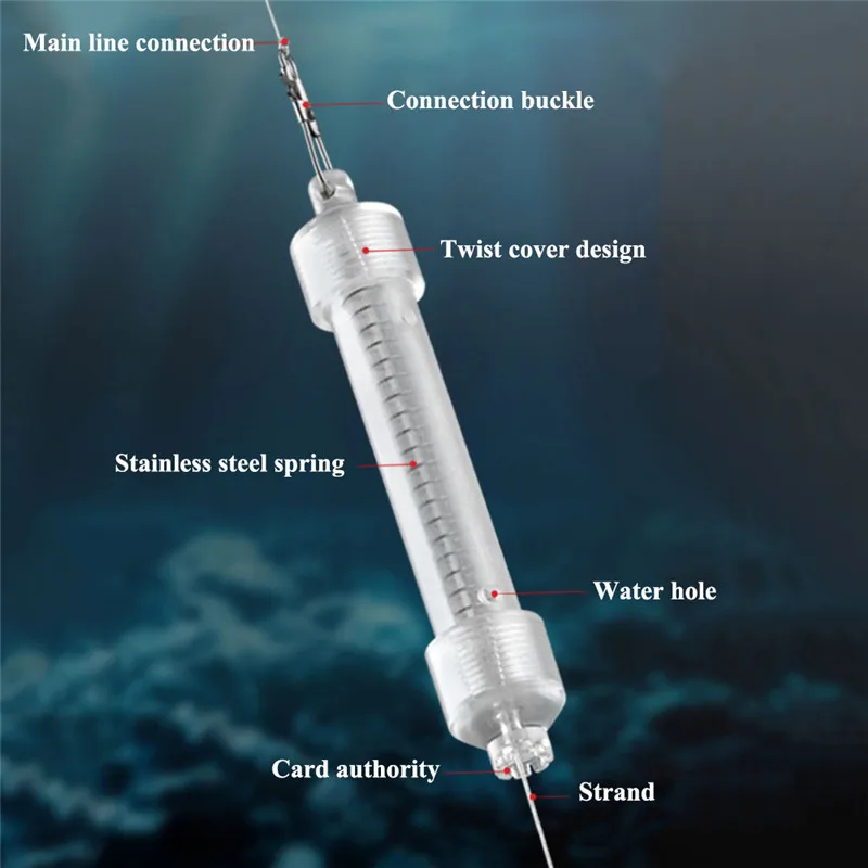PVC Fishing Spring Automatic Hook Strong Force Spring Fishing Tackle With up to 10kg Pulling force Carp Fish Fast Catch Tool