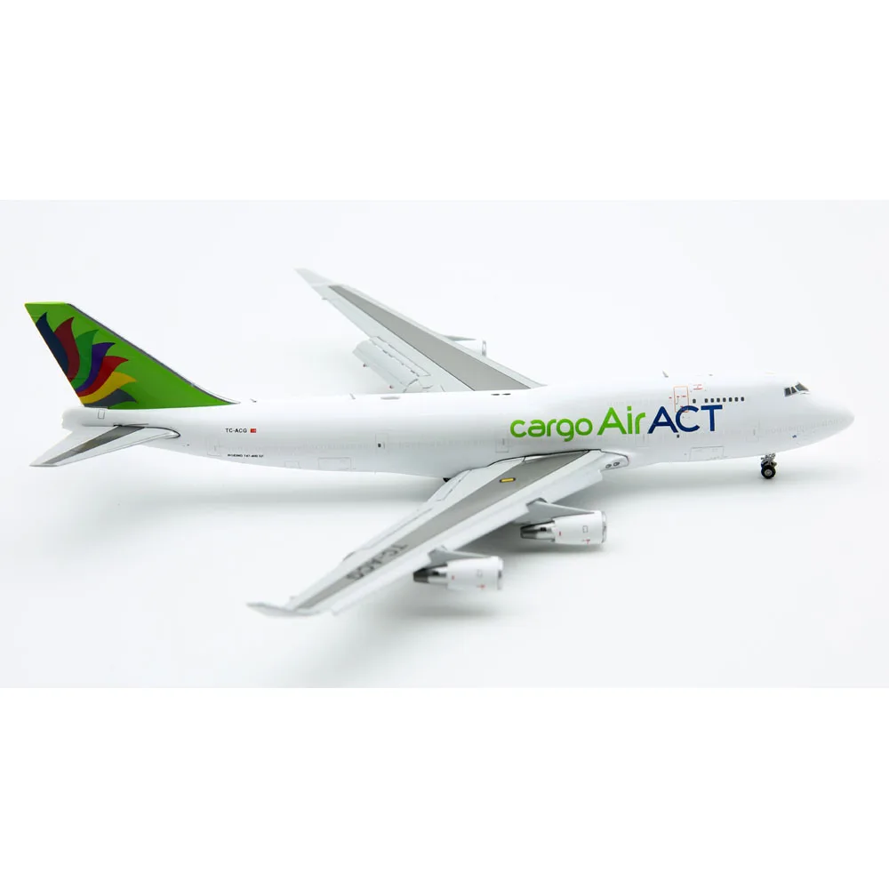 LH4245A 1:400 Aereo da collezione in lega JC Wings ACT Airlines Cargo Boeing B747-400 Diecast Aircraft Jet Model TC-ACG Flap Down
