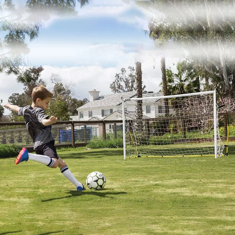 Portão portátil do futebol para crianças, objetivo de futebol dobrável, equipamento simples do treinamento do futebol, destacável, 3 pessoa, 5 pessoa