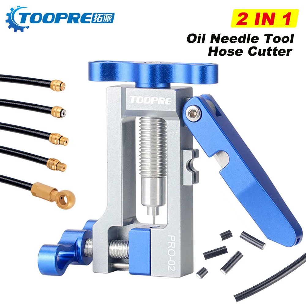 

2 in 1 Bicycle Needle Driver Hydraulic Hose Cutter MTB Bike Disc Brake Connector install Tools Fits BH59/90/AVID/Banjo