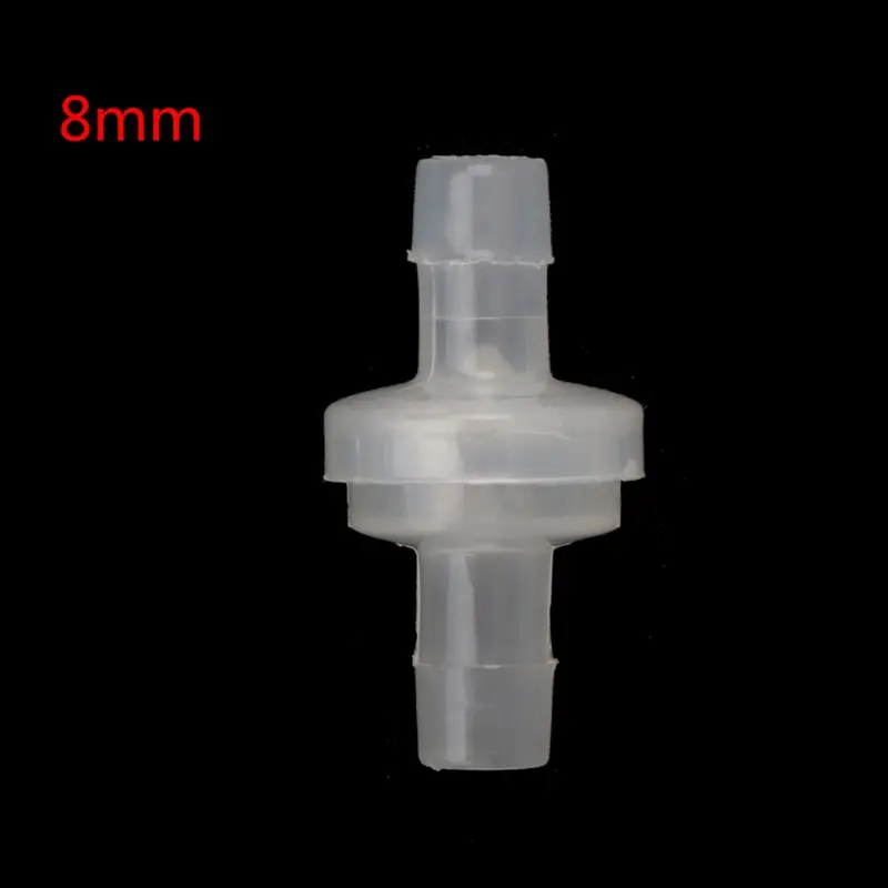 Válvulas de retención de fluidos en línea de agua de 3mm/4mm / 5mm/6mm / 8mm / 10mm/ 12mm, unidireccional de plástico, para combustible, Gas líquido ZY129