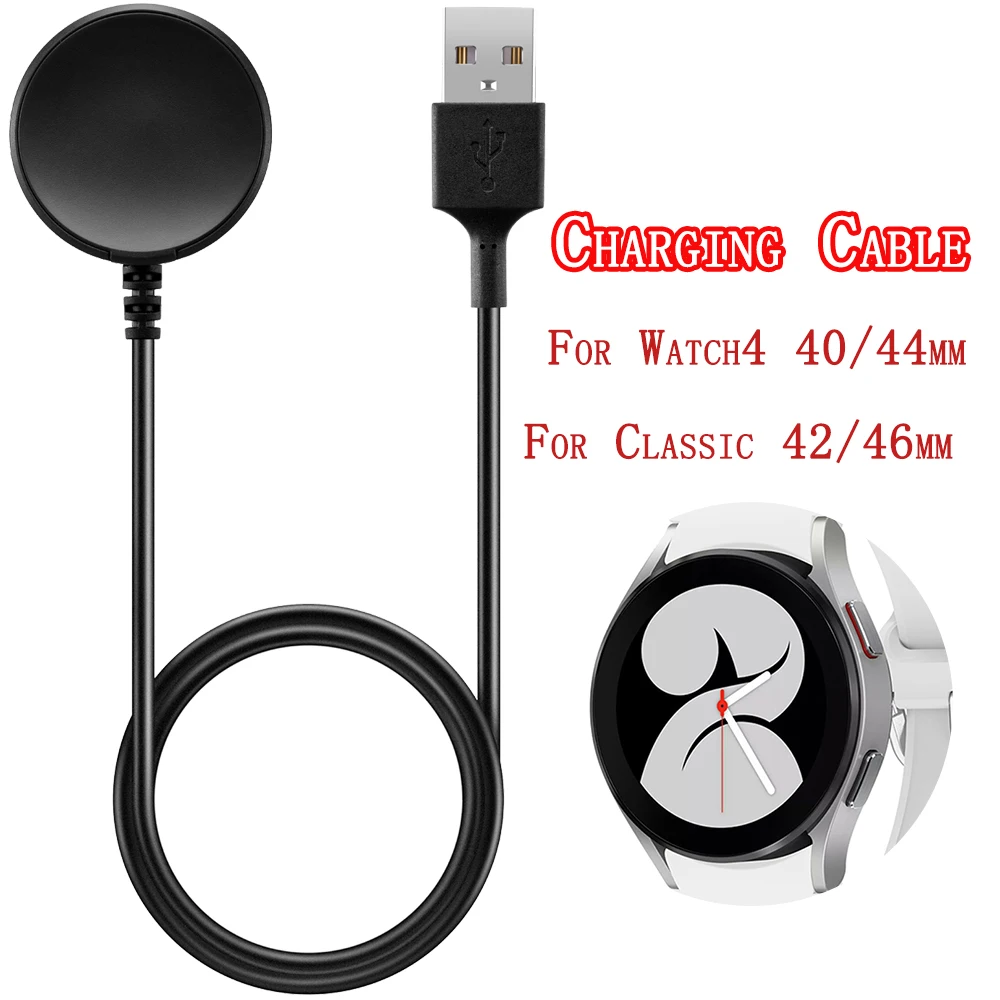 

1m USB Charger for Samsung Galaxy Watch 4 40mm 44mm Smartwatch Charging Cable for watch4 Classic 42mm 46mm new