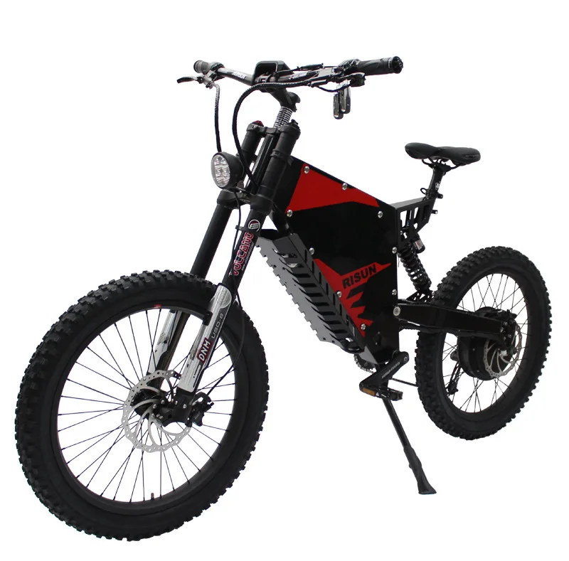 72V 1500W  stealth bomber front and rear shock absorbing soft tail all terrain electric mountain bike