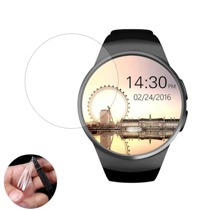 KW18 스마트 워치 디스플레이 화면 보호기 커버 (유리 아님), 3 개 소프트 울트라 클리어 보호 필름 가드 보호 KW18