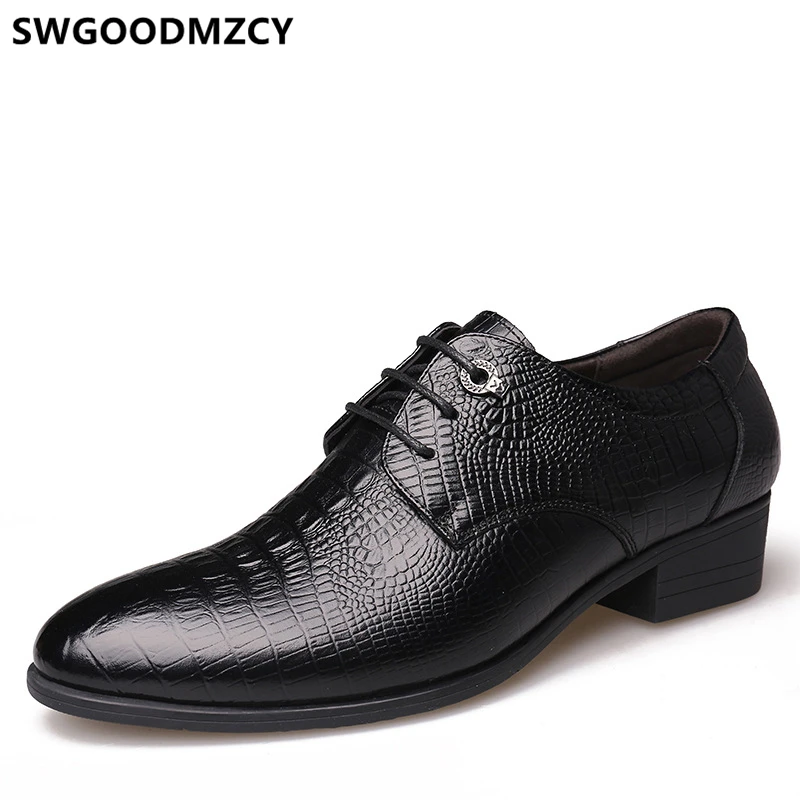 Crocodile Shoes Oxford Men Party Shoes Formal Leather Shoes For Men Zapatos Hombre Vestir Scarpe Uomo Eleganti Mannen Schoenen