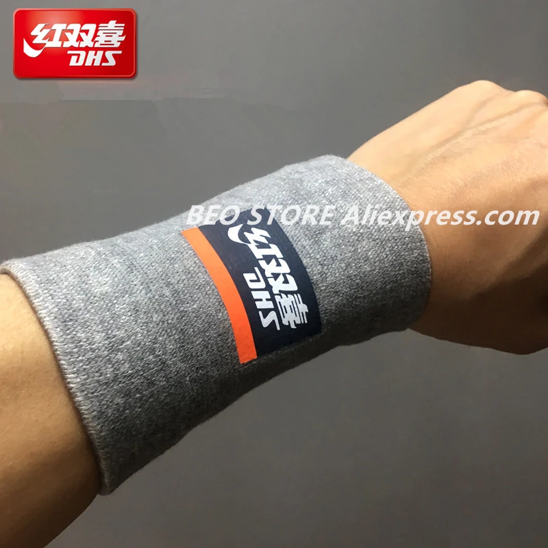 DHS Wristband Carbon Fiber Table Tennis  Wrist Protector for Ping Pong Badminton Unisex Sport  Sweat Band Brace Cloth Sweatband