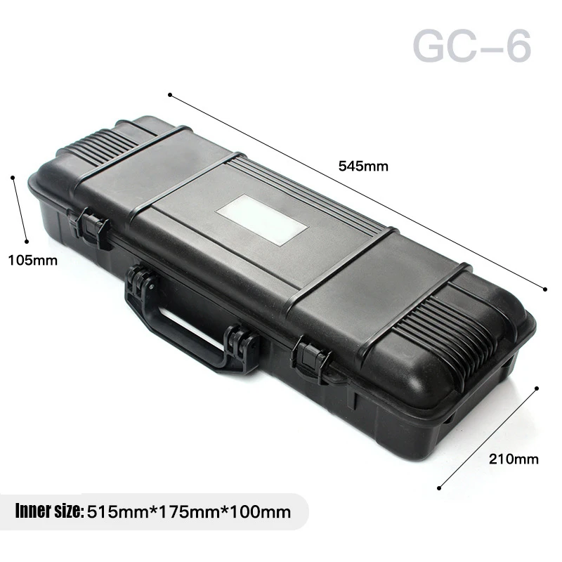 GC-6 Hunting Pistol Gun Case Sealed Instrument Box Toolbox Shockproof Lights Sights Storage Protection Suitcase