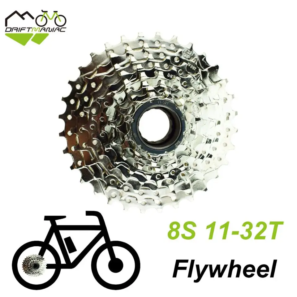 Bicycle 8 Speed Freewheel 11-32T 11-34T 8S Screw On Thread