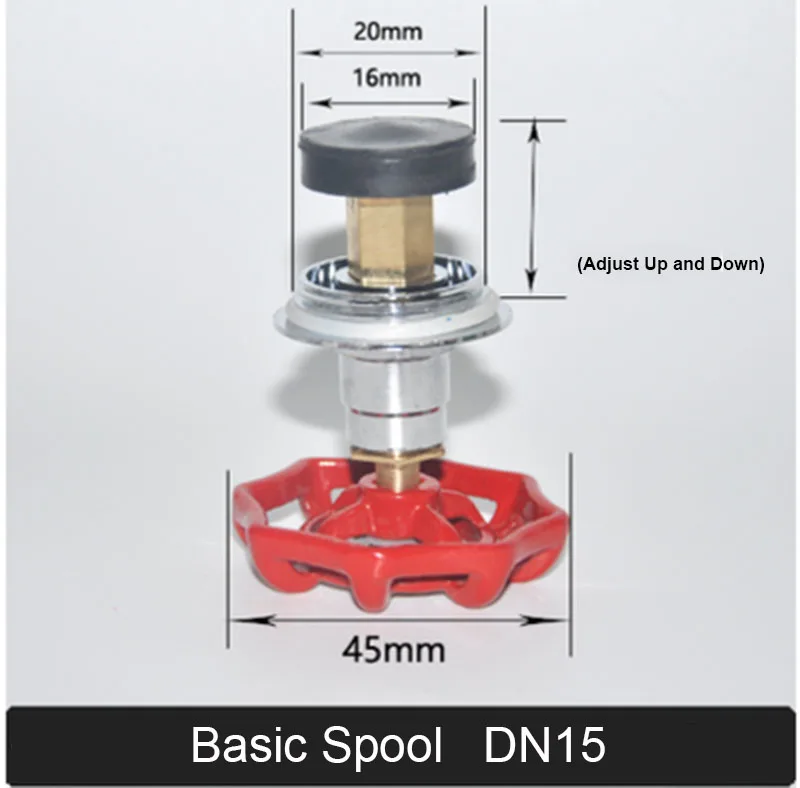 PPR PE Globe Valve Spool Red Handle Water Pipe Fittings DN15 DN20 Basic/Thickened Valve Bodies