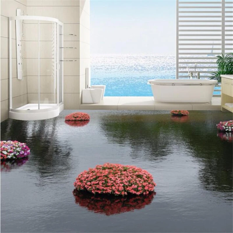 

wellyu Custom Flooring 3d обои Beautiful Aqua Living Room Shopping Flooring Self-adhesive 3d flooring papel de parede wallpaper