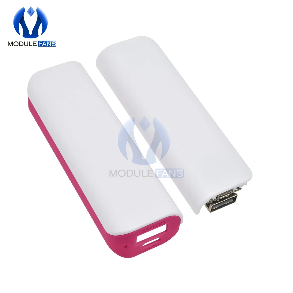 Süßigkeiten Tragbare Led Power Bank Für Handy 18650 Box Telefon Ladegerät Diy Fall Dual USB Power Netzteil Diy elektronische – Detail 5