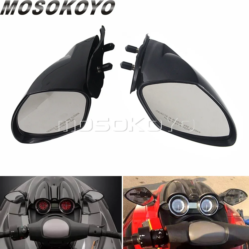 2005-2009 Motorboat Jet Ski Rearview For Yamaha WaveRunner VX 110 Deluxe VX110 Cruiser Sport Left Right Side Rear View Mirrors