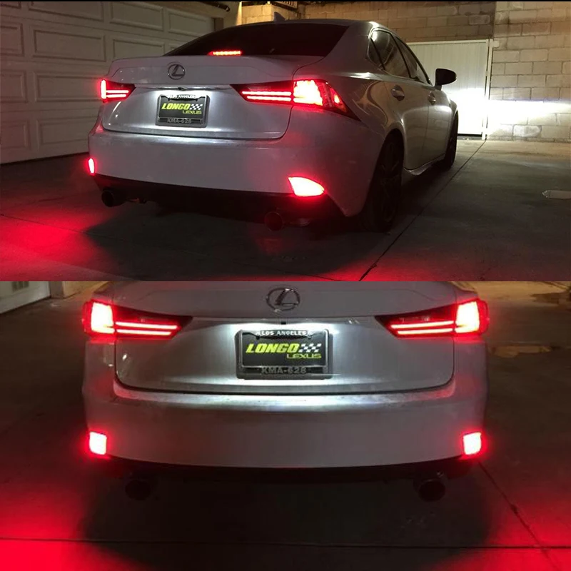 iJDM For 2014-2020 Lexus IS250 IS350 IS F Sport Replace bumper function as add-on brake lights/tail lights/rear fog lights/turn