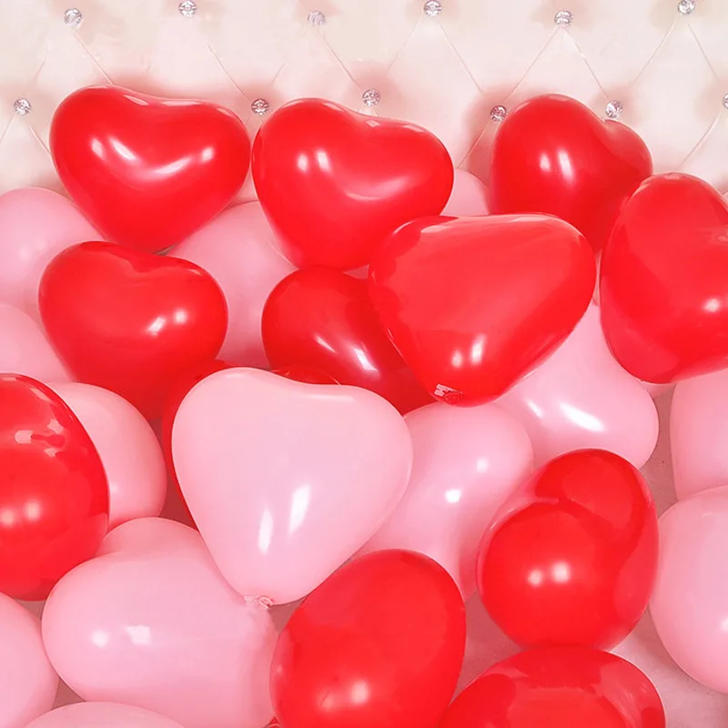 20/50PCS Wedding Birthday Party Baby Shower Decoration Heart Balloon Thickening 2.2g Anniversary