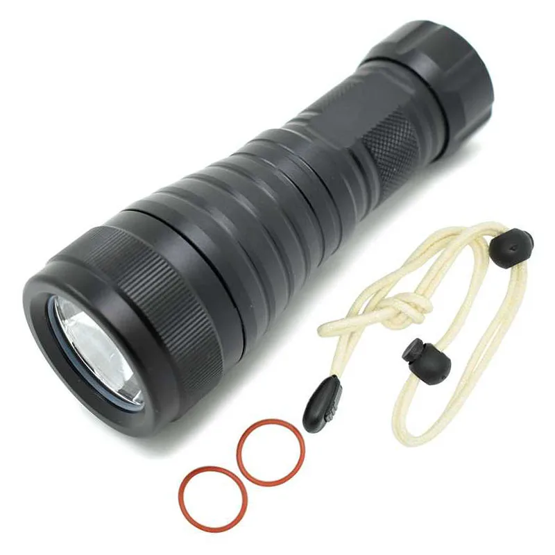 Diving Torch Underwater Scuba Flashlights XM-L2 Led Diving Flashlight Dive Torch Light Hunting Camping Lamp by 18650 Battery